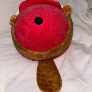 7" Buc ees JAAG Plush Beaver Buc-ees Gas Station Stuffed Animal Red Shirt Hat
